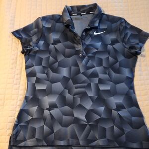 Nike Women's Black Gradient Golf Shirt